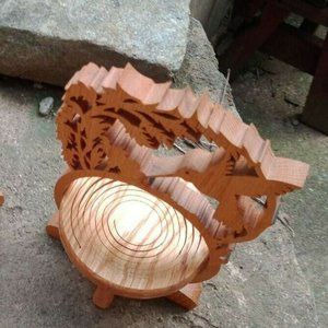 COPY - Wooden Bird Feeder Stand BIRDS Decorative Foldable/HandMade